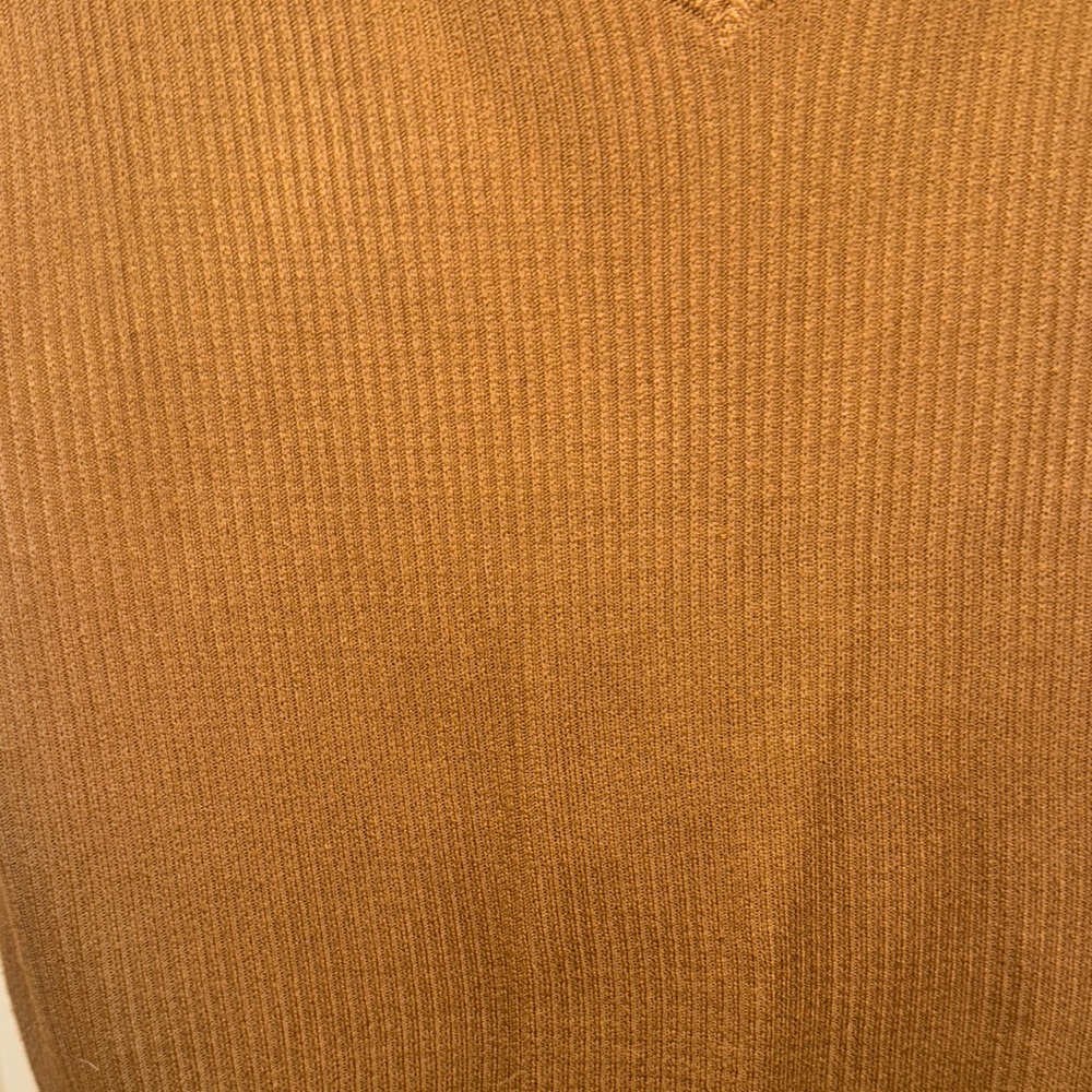 Brown Sleeveless Knit Sweater Vest - Picture 4 of 7